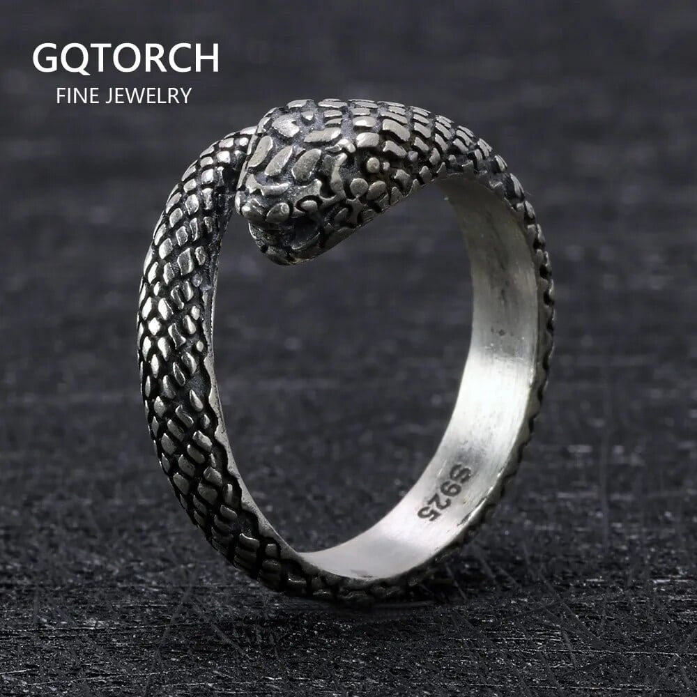 Sterling Silver Snake Ring - Vintage Punk Gothic Jewelry - Chronicle  Collectibles